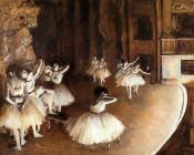 埃德加德加 - The Rehearsal of the Ballet on Stage
